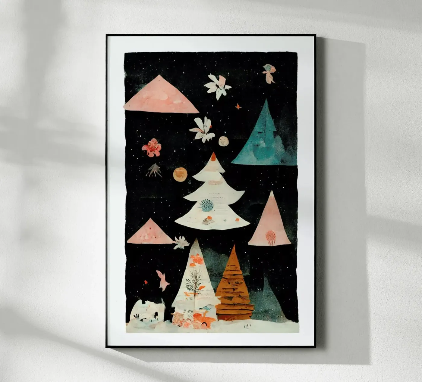 Paper Cut Winter Scene plexiglass da treechild