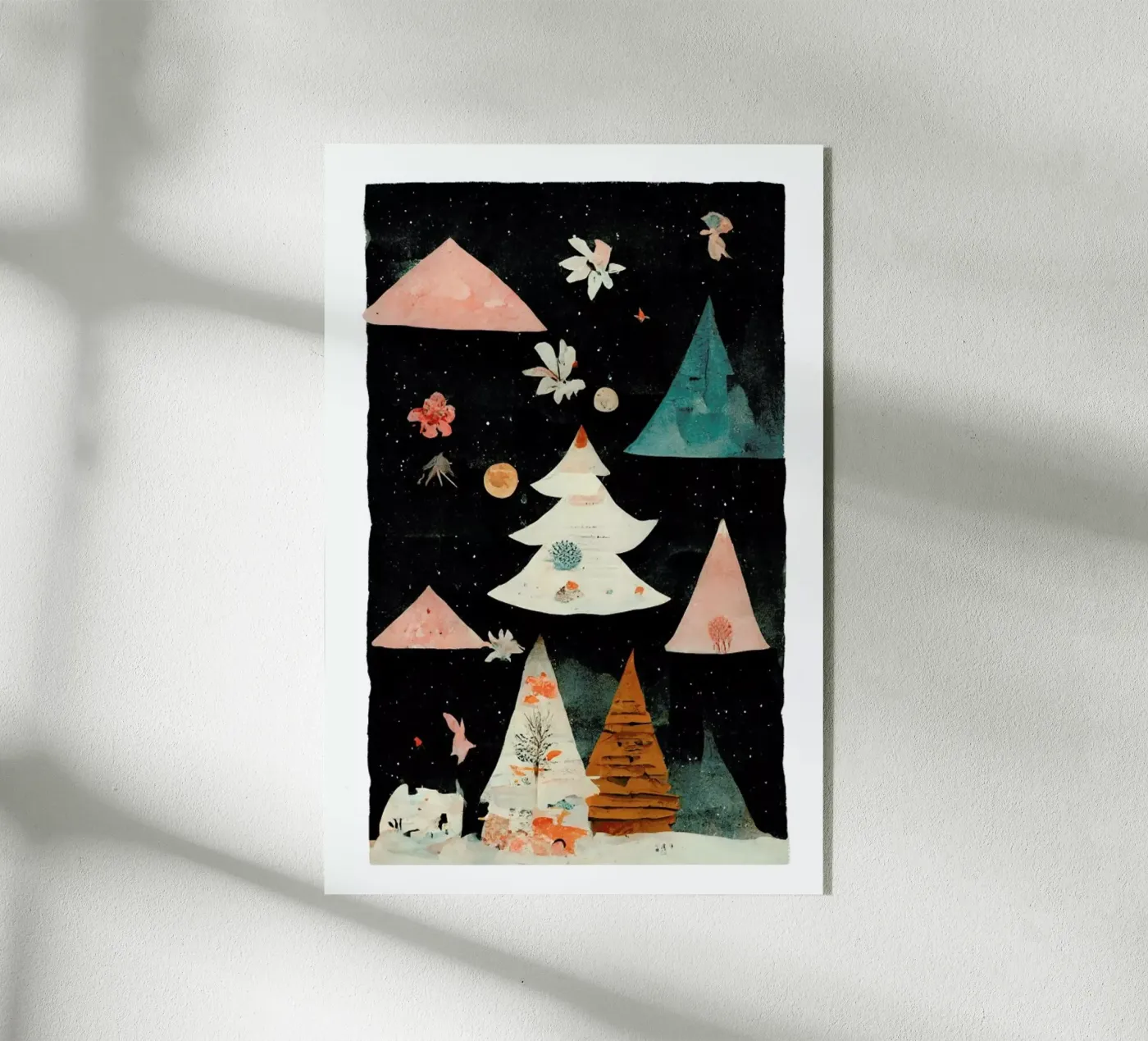 Paper Cut Winter Scene plexiglass da treechild