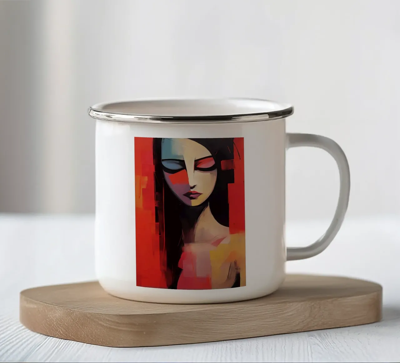Arte da parete di Imagine tazza in smalto da Imagine