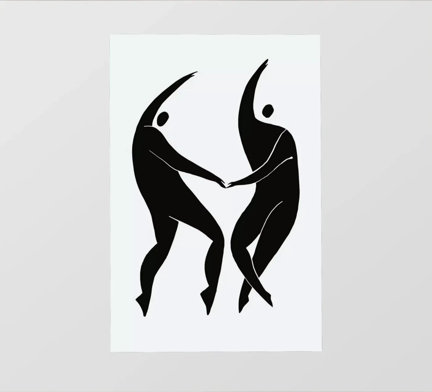 Dancing Figures backlit film by Graphite