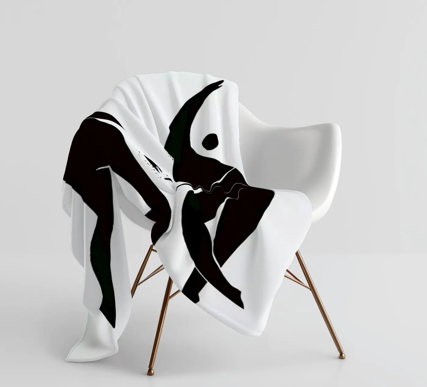 Dancing Figures fleecedeken van Graphite