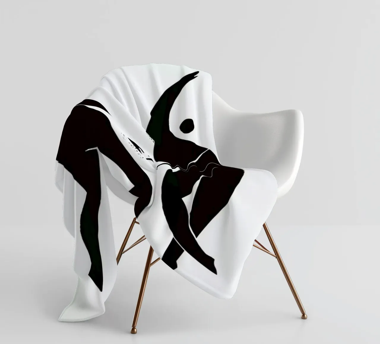 Dancing Figures Fleecedecke von Graphite