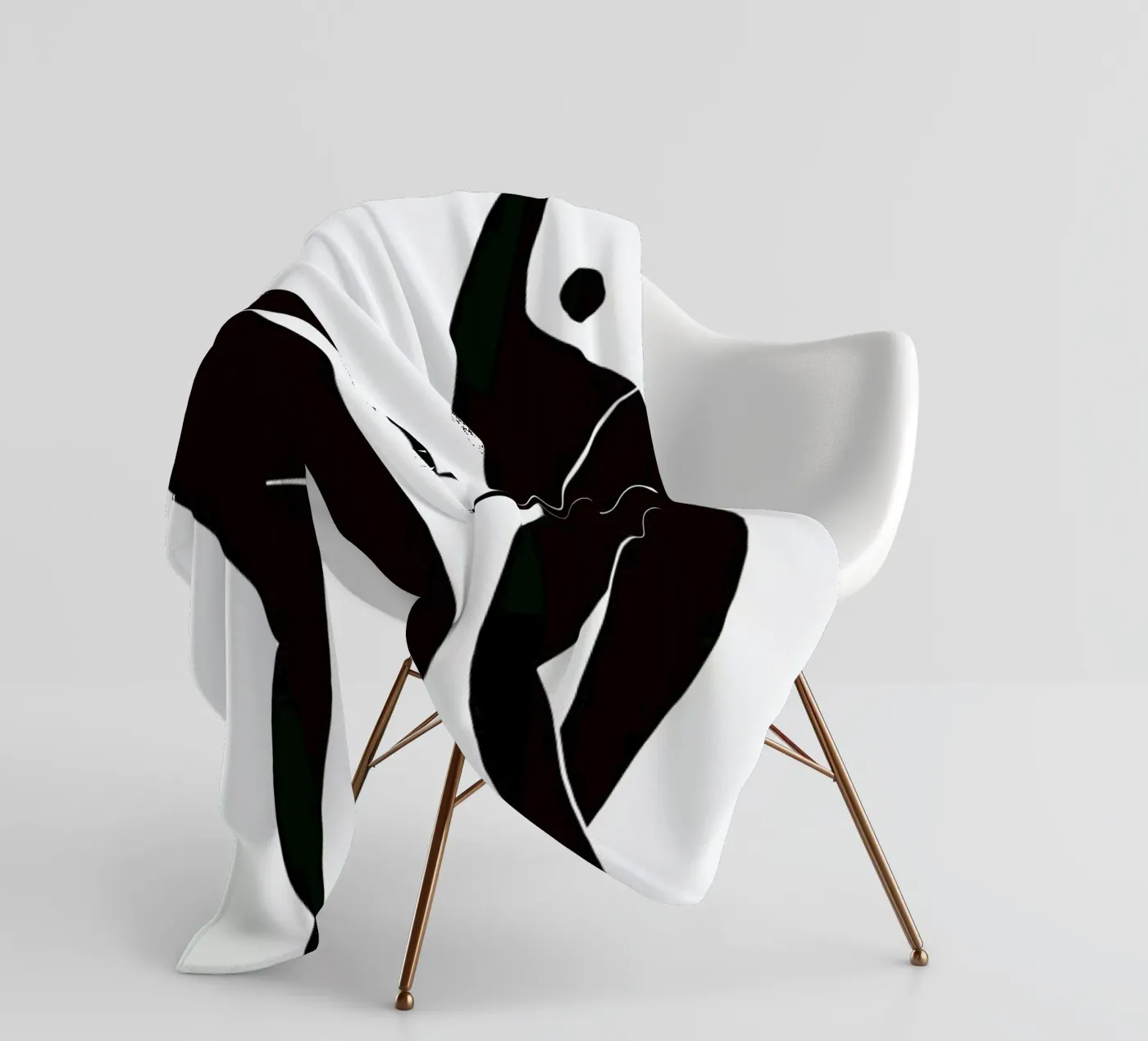 Dancing Figures fleecedeken van Graphite