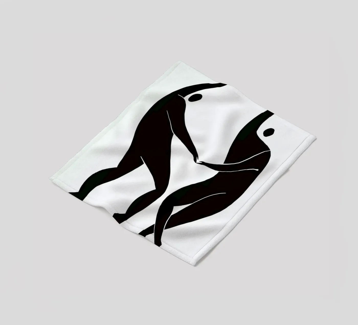 Dancing Figures Fleecedecke von Graphite