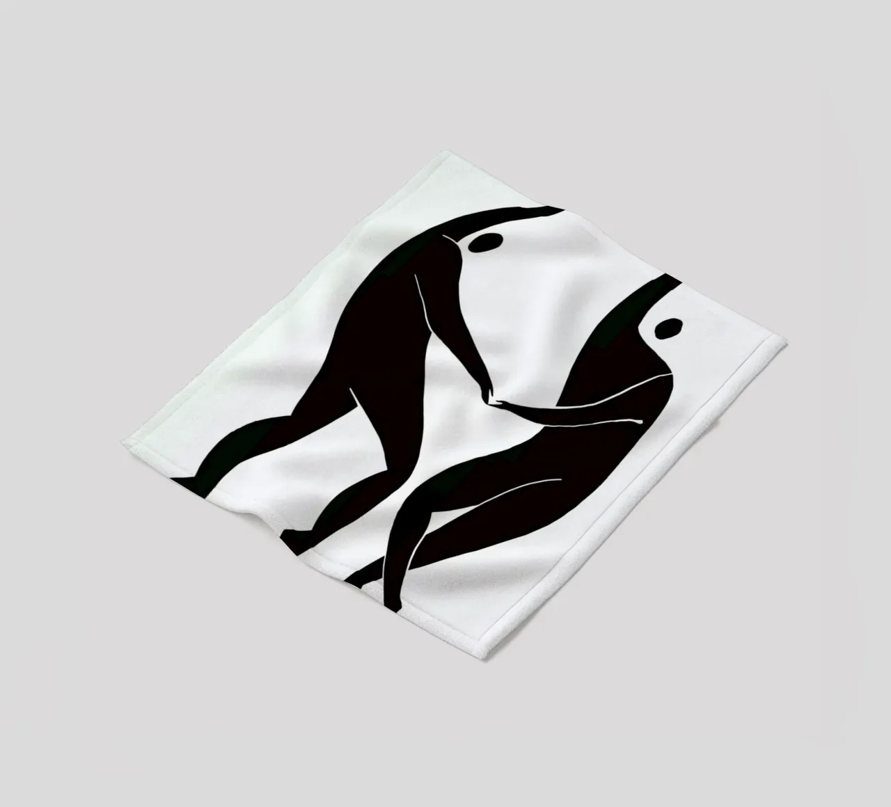 Dancing Figures Fleecedecke von Graphite