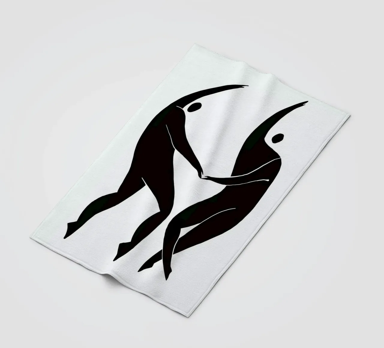 Dancing Figures Fleecedecke von Graphite