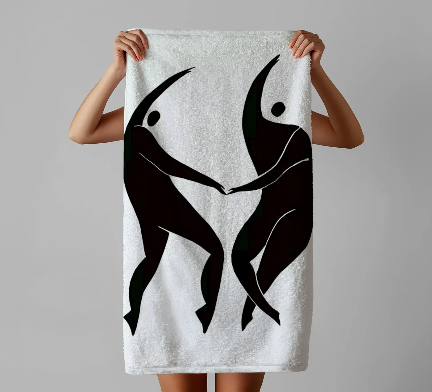 Dancing Figures Handtuch von Graphite