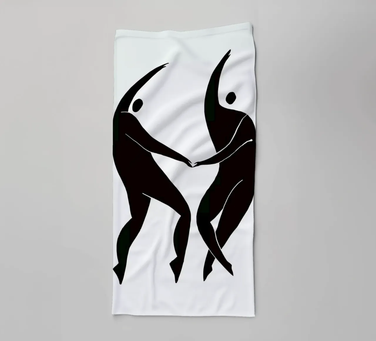 Dancing Figures asciugamano da bagno da Graphite