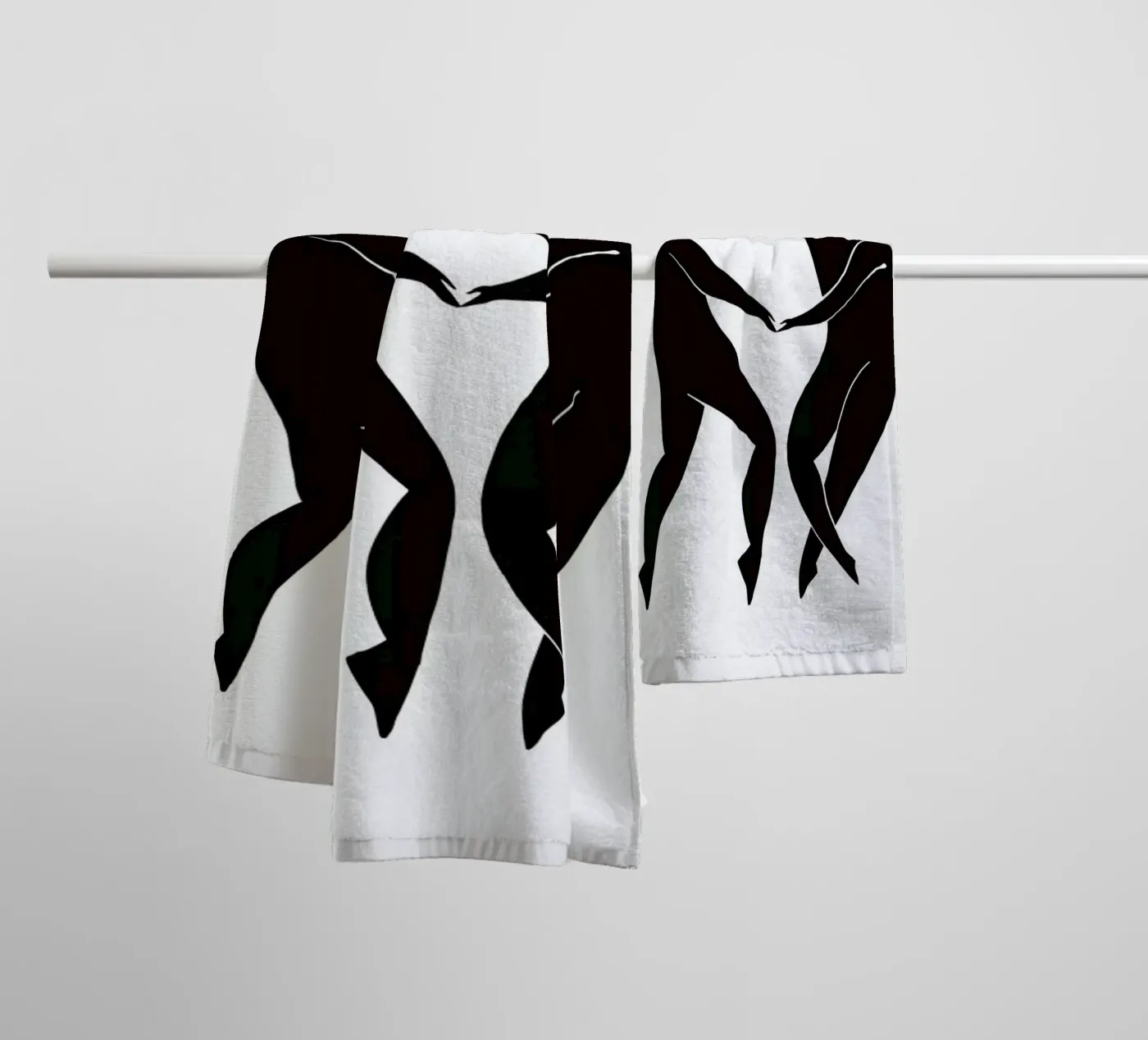 Dancing Figures badhanddoek van Graphite