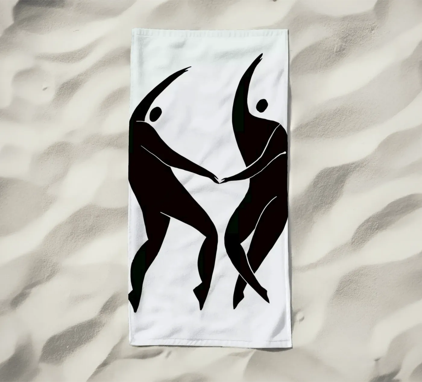 Dancing Figures beach towel by Graphite