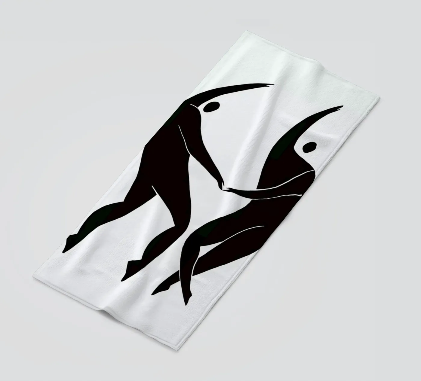 Dancing Figures strandhanddoek van Graphite