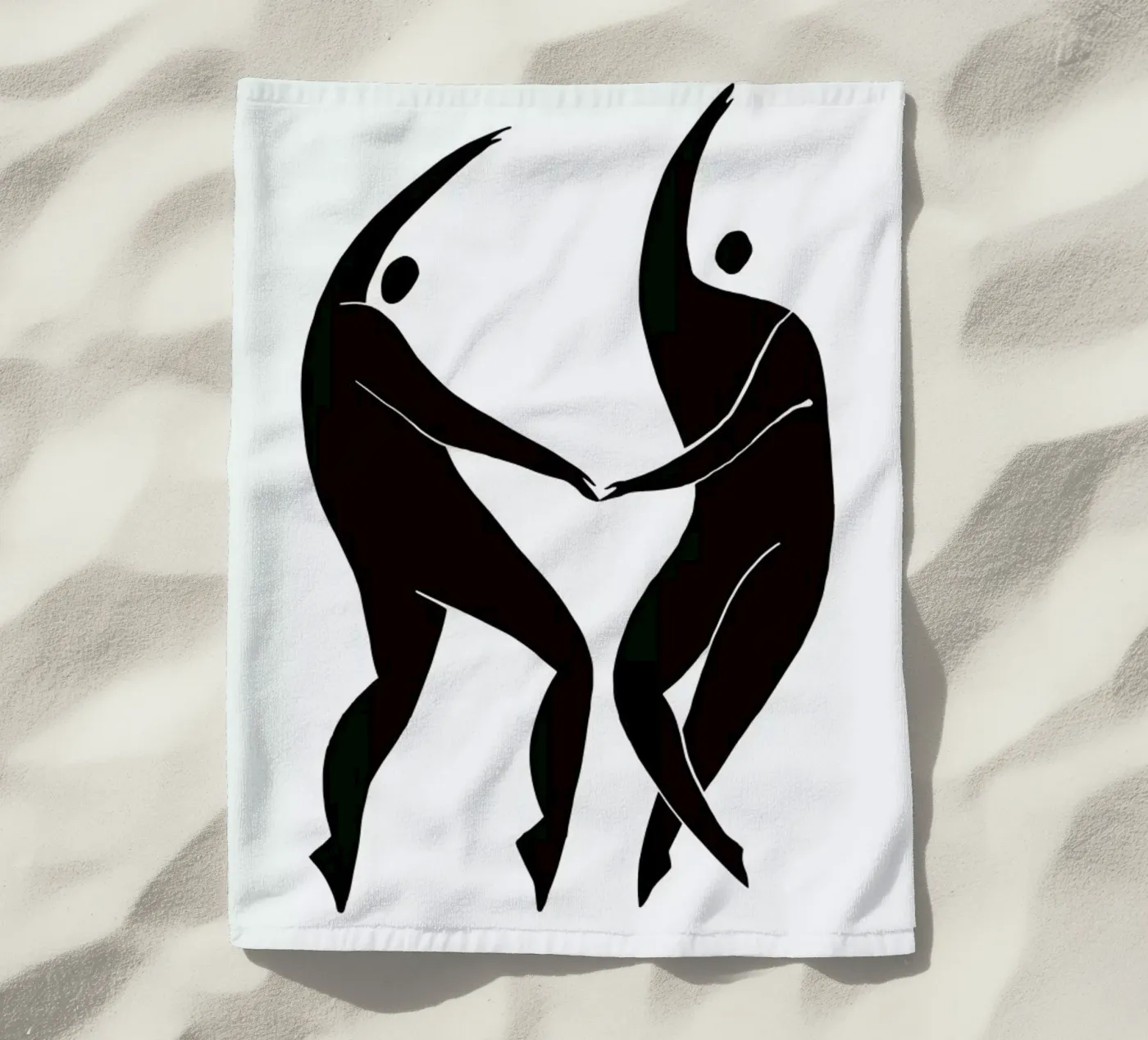 Dancing Figures strandhanddoek van Graphite