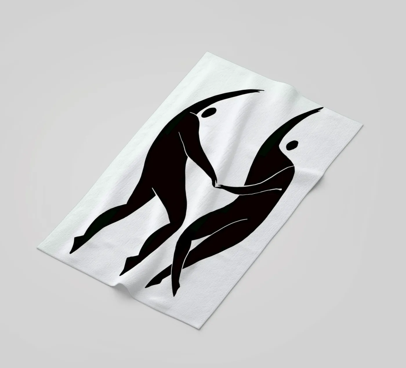 Dancing Figures strandhanddoek van Graphite