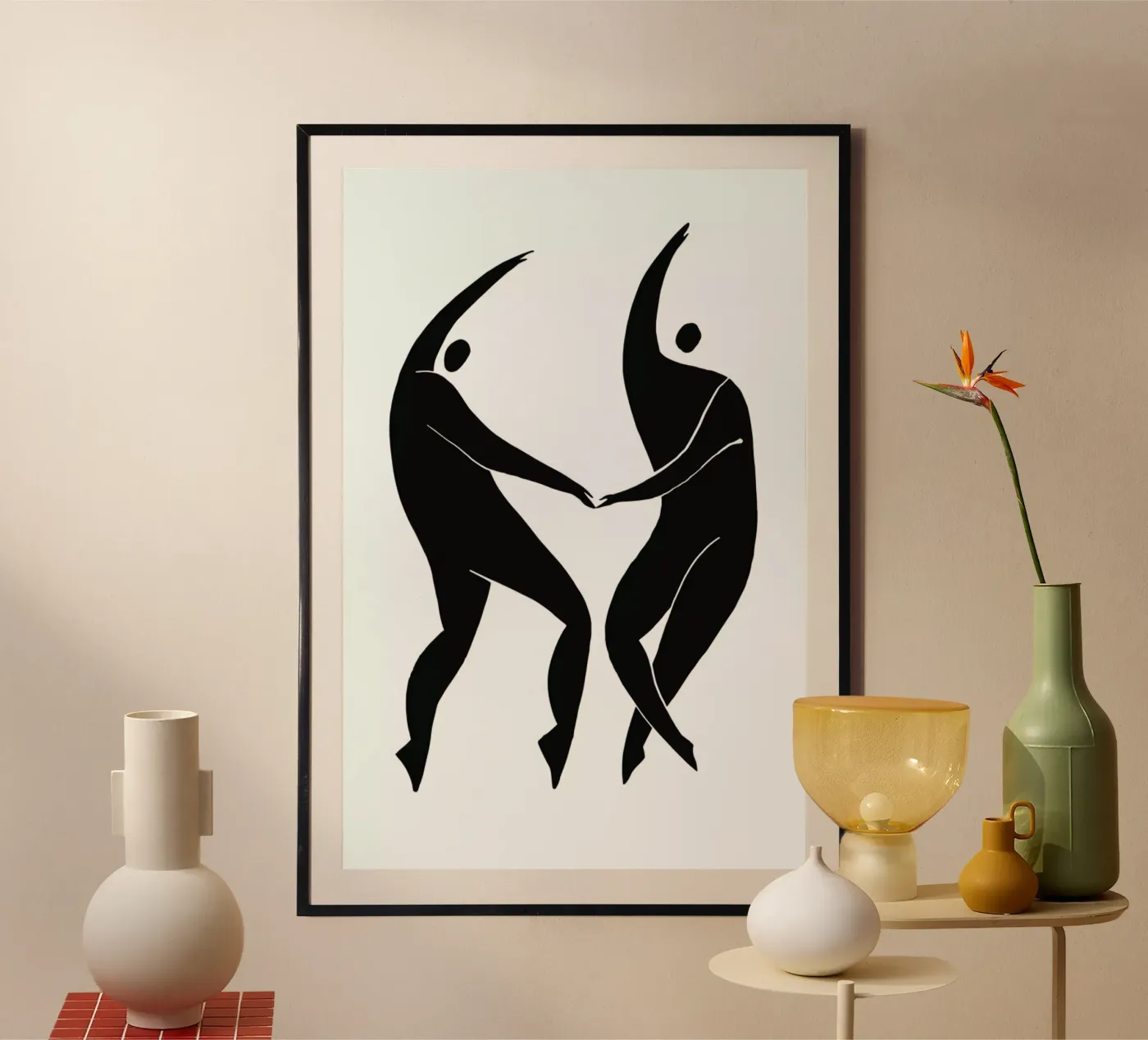 Dancing Figures poster van Graphite