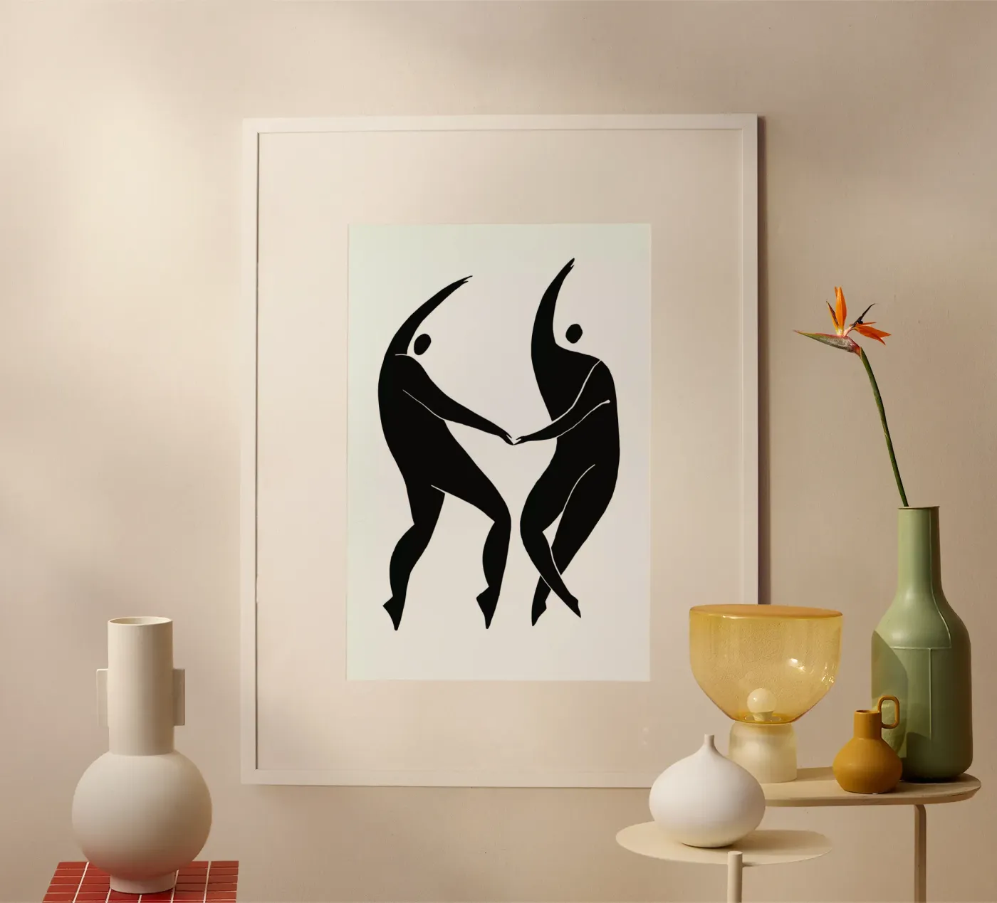 Dancing Figures Poster von Graphite