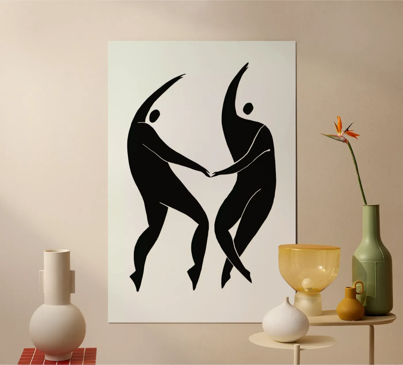 Dancing Figures poster van Graphite