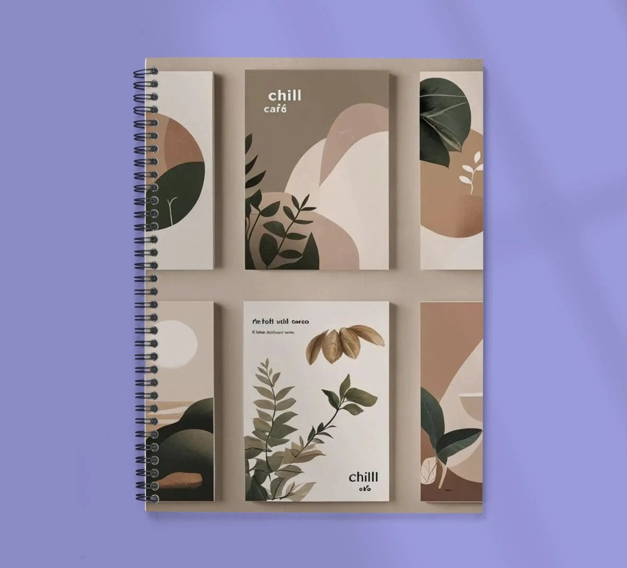 café luna decoración cuaderno de espiral de cofa home