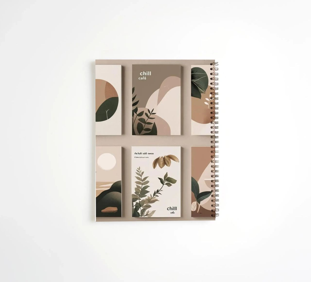 café luna decoración cuaderno de espiral de cofa home