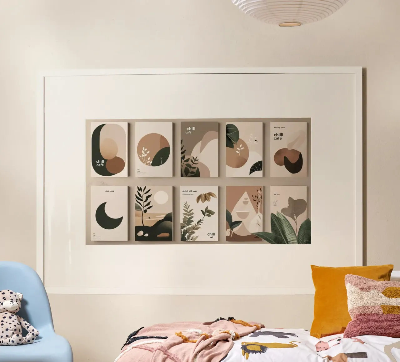 cafe moon decor poster da cofa home