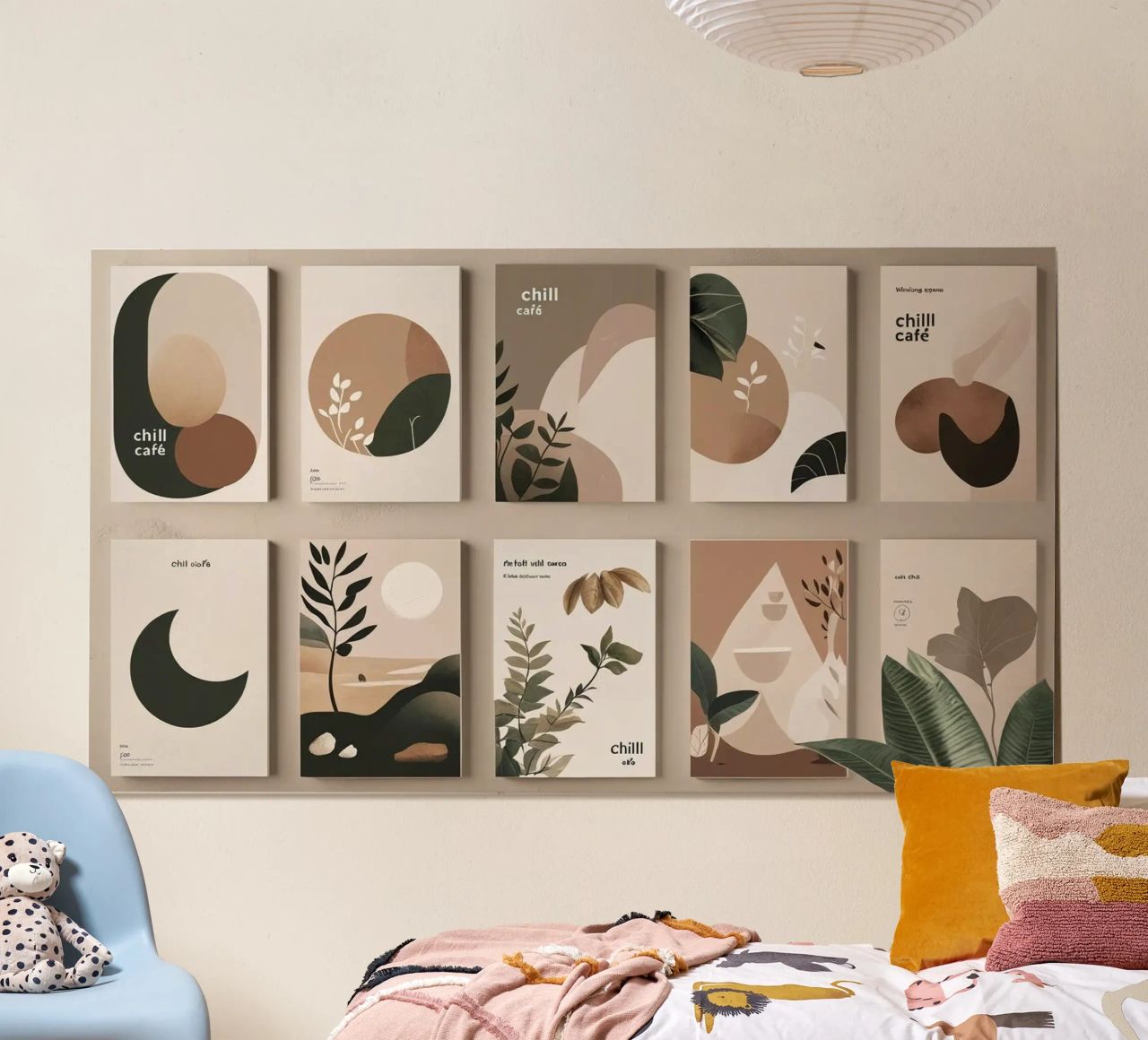 cafe moon decor poster by cofa home