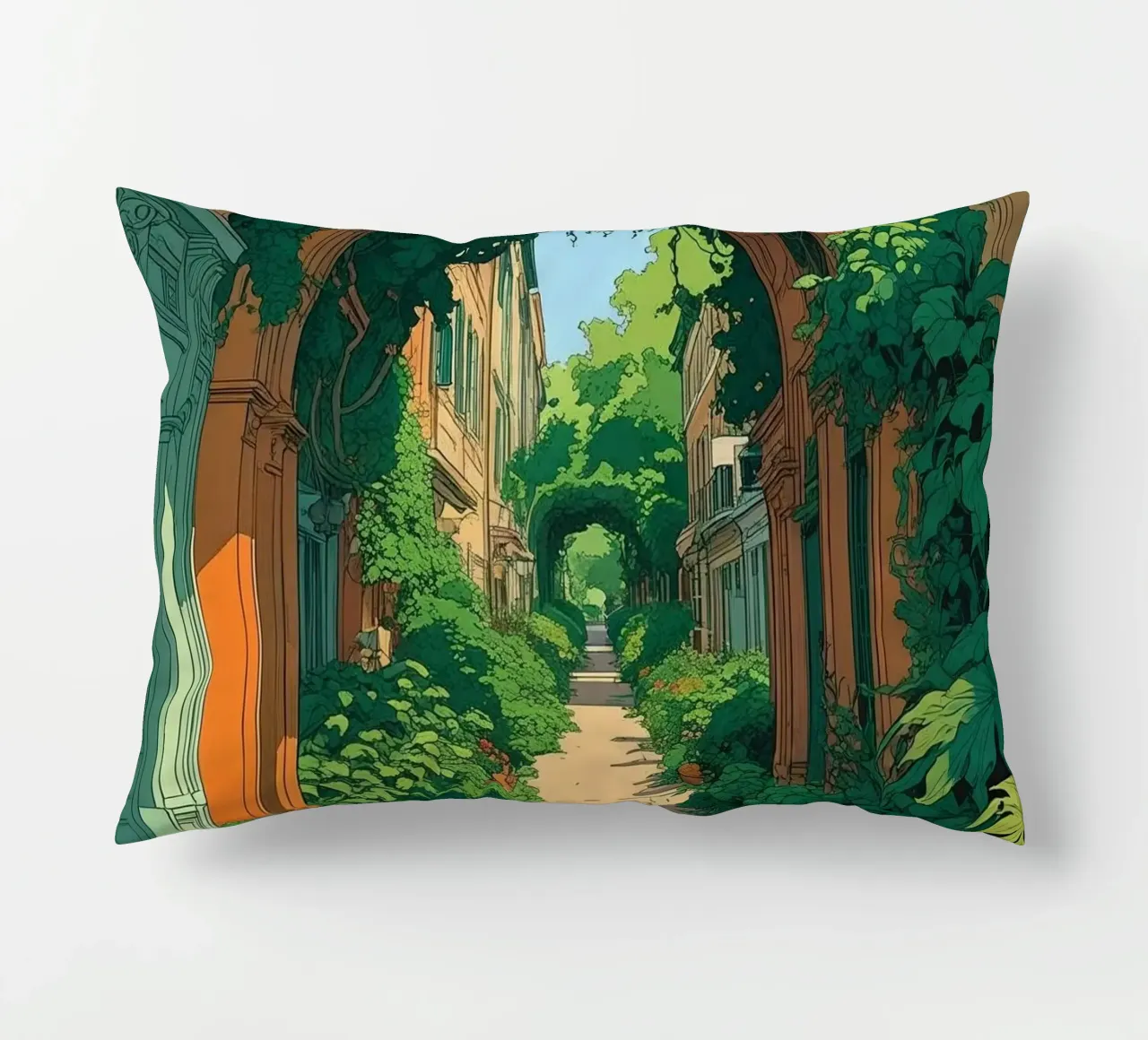 arco vite fogliame cuscino da cofa home