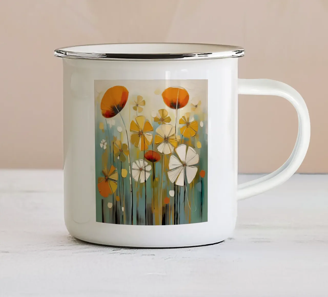 Arte da parete di Imagine tazza in smalto da Imagine