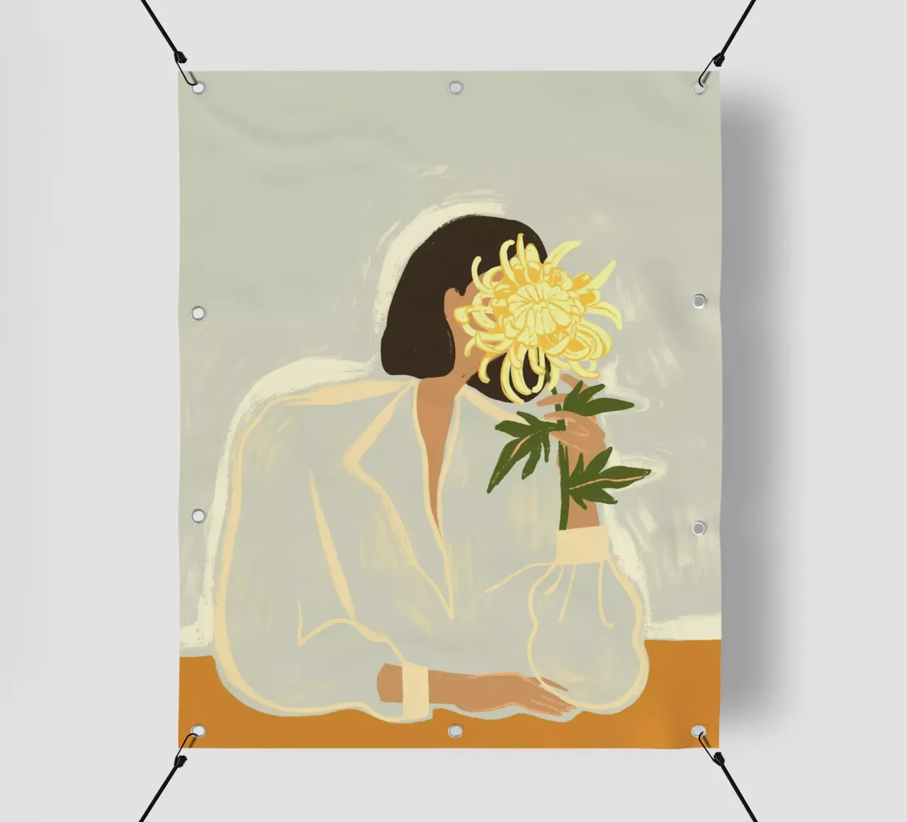The Crysanthemum telo in pvc da Arty Guava