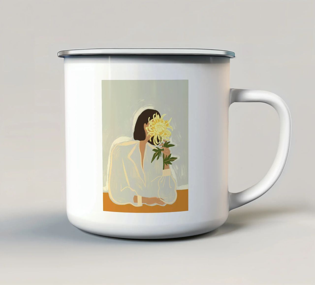 The Crysanthemum tazza in smalto da Arty Guava