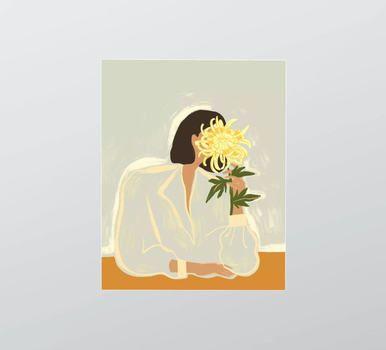 The Crysanthemum adesivo da Arty Guava