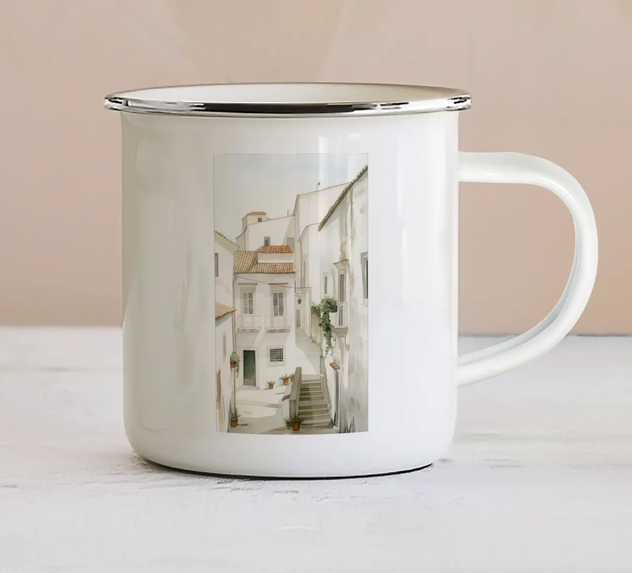 Arte da parete di Imagine tazza in smalto da Imagine