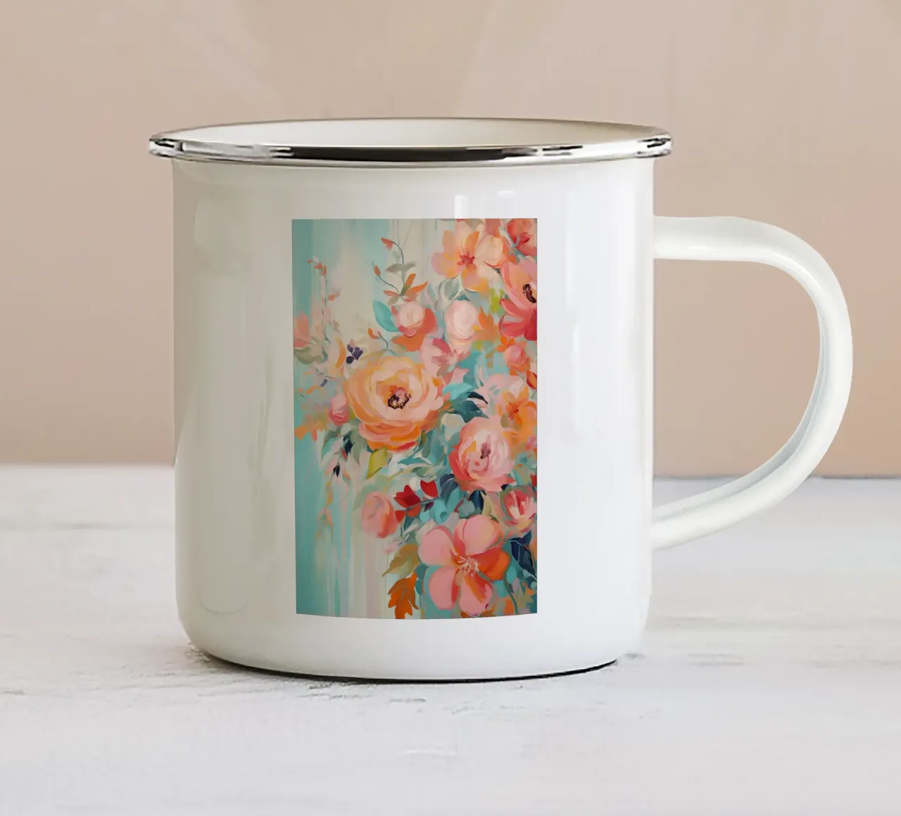 Arte da parete di Imagine tazza in smalto da Imagine