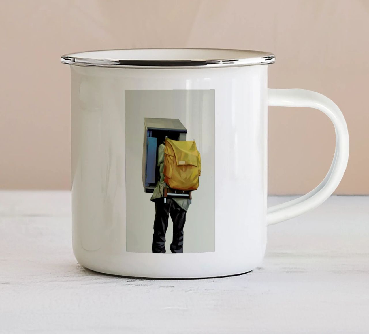 Booth tazza in smalto da Tapio Mömmö