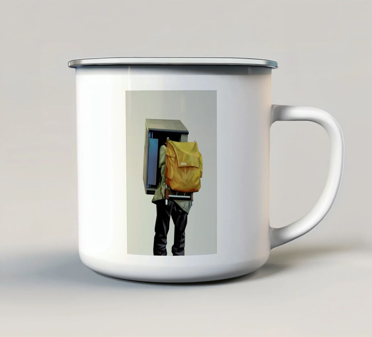 Booth tazza in smalto da Tapio Mömmö