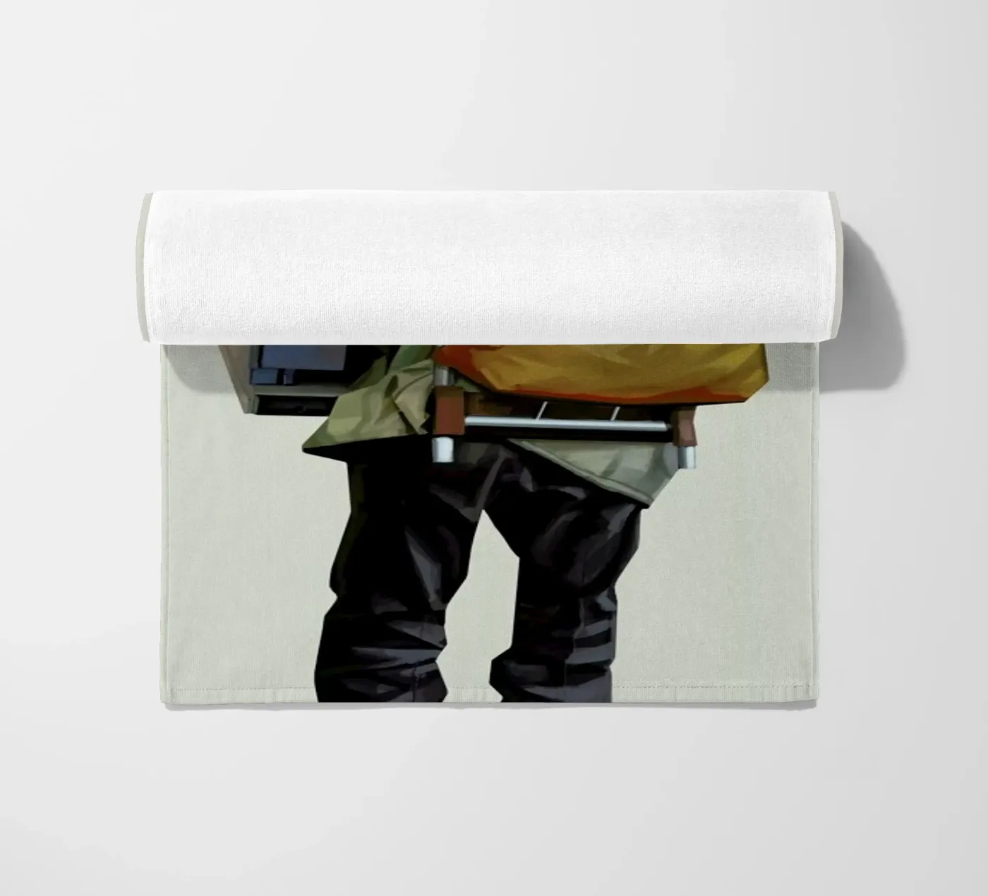 Booth beach towel by Tapio Mömmö