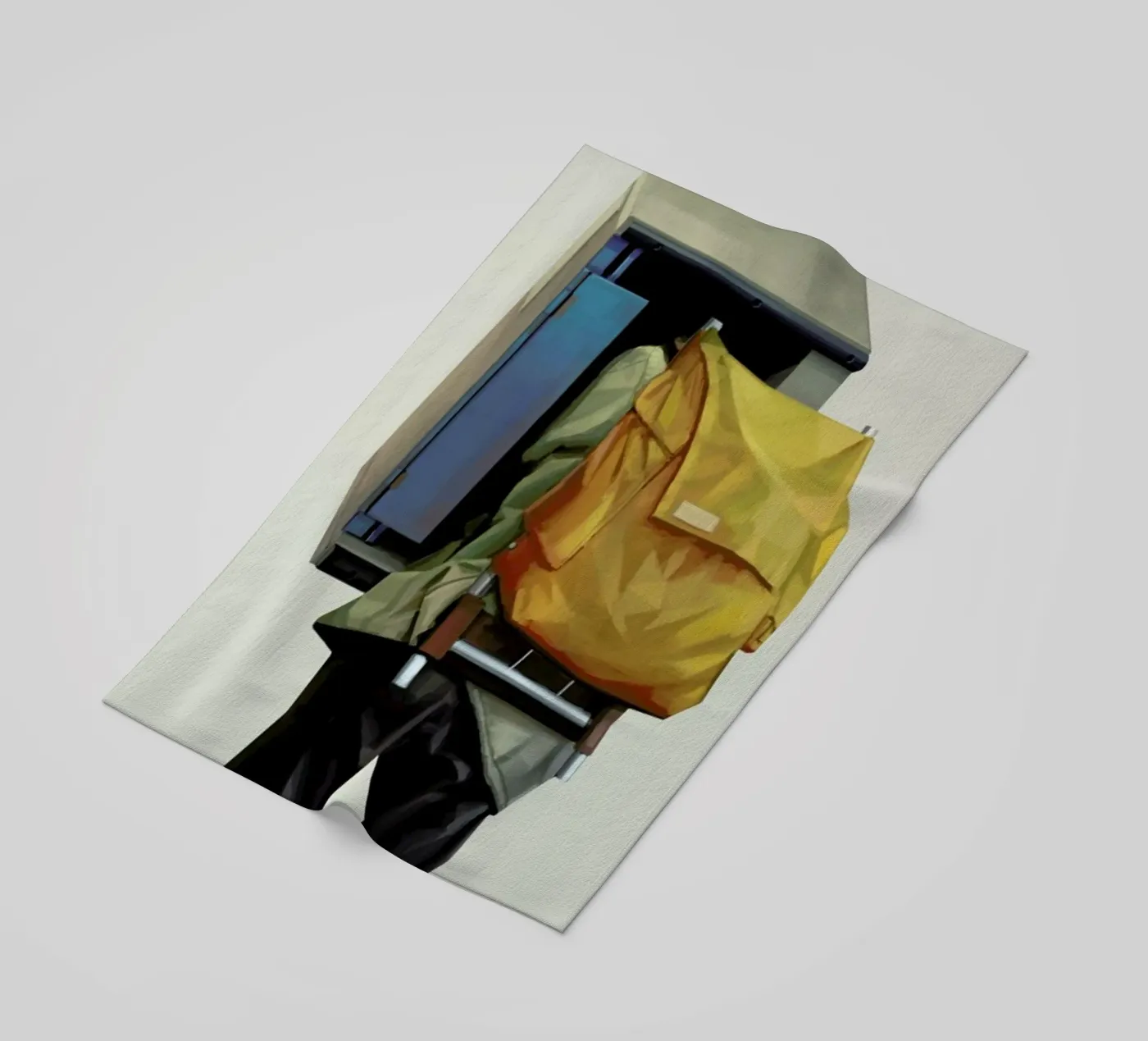 Booth beach towel by Tapio Mömmö