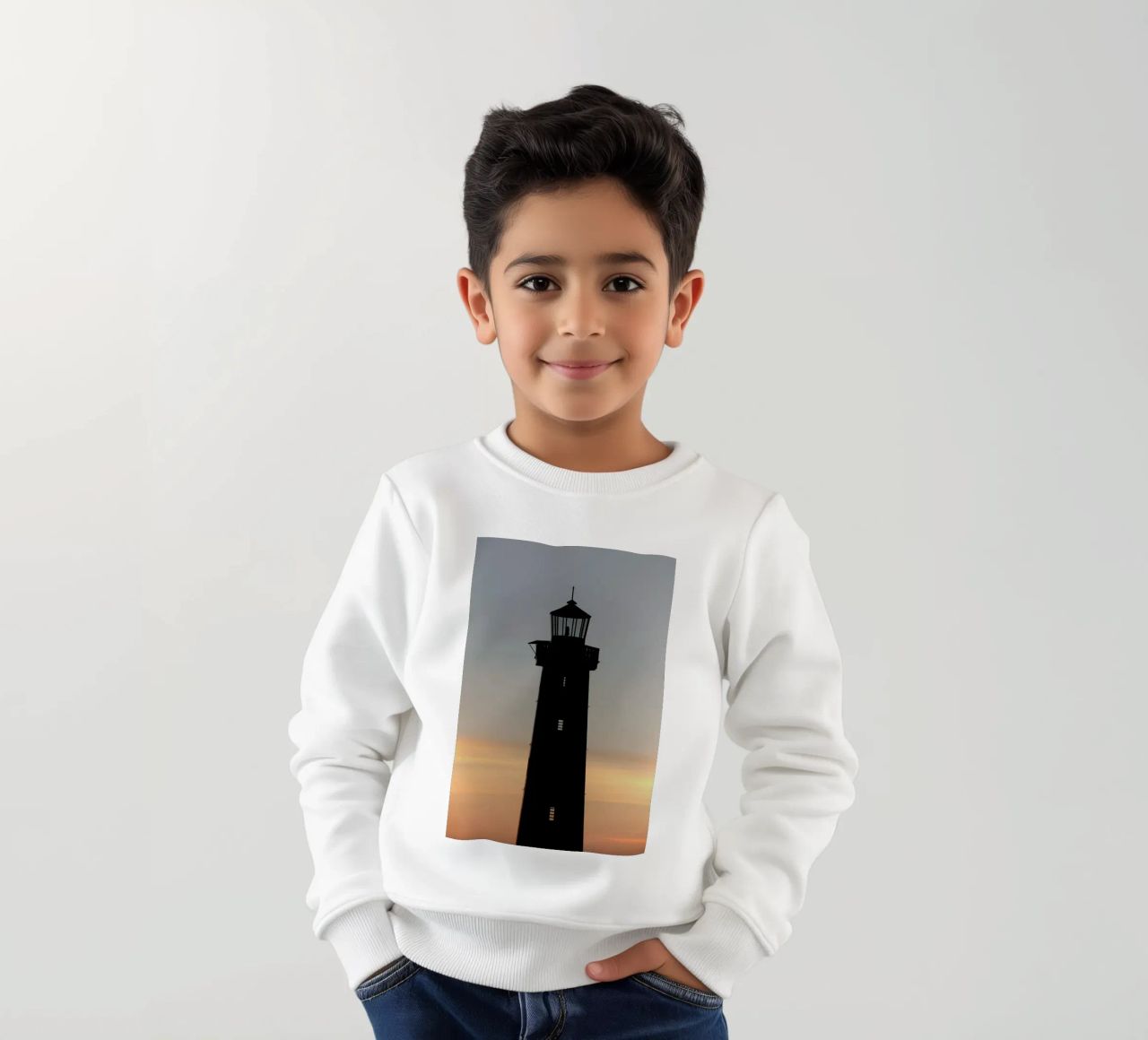 The Perfect Ocean View From The Lighthouse felpa bambino da Studio Nahili