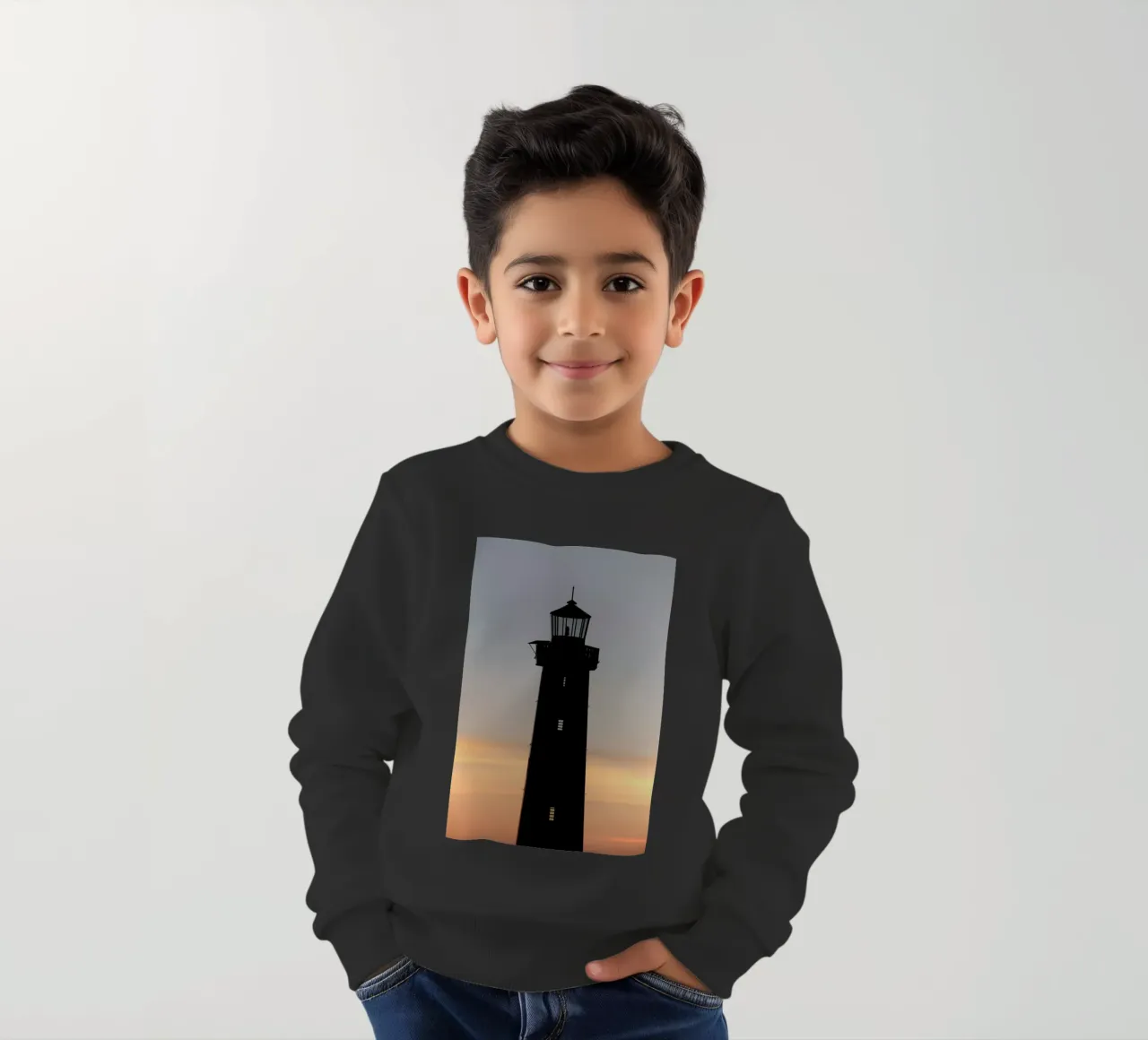 The Perfect Ocean View From The Lighthouse felpa bambino da Studio Nahili