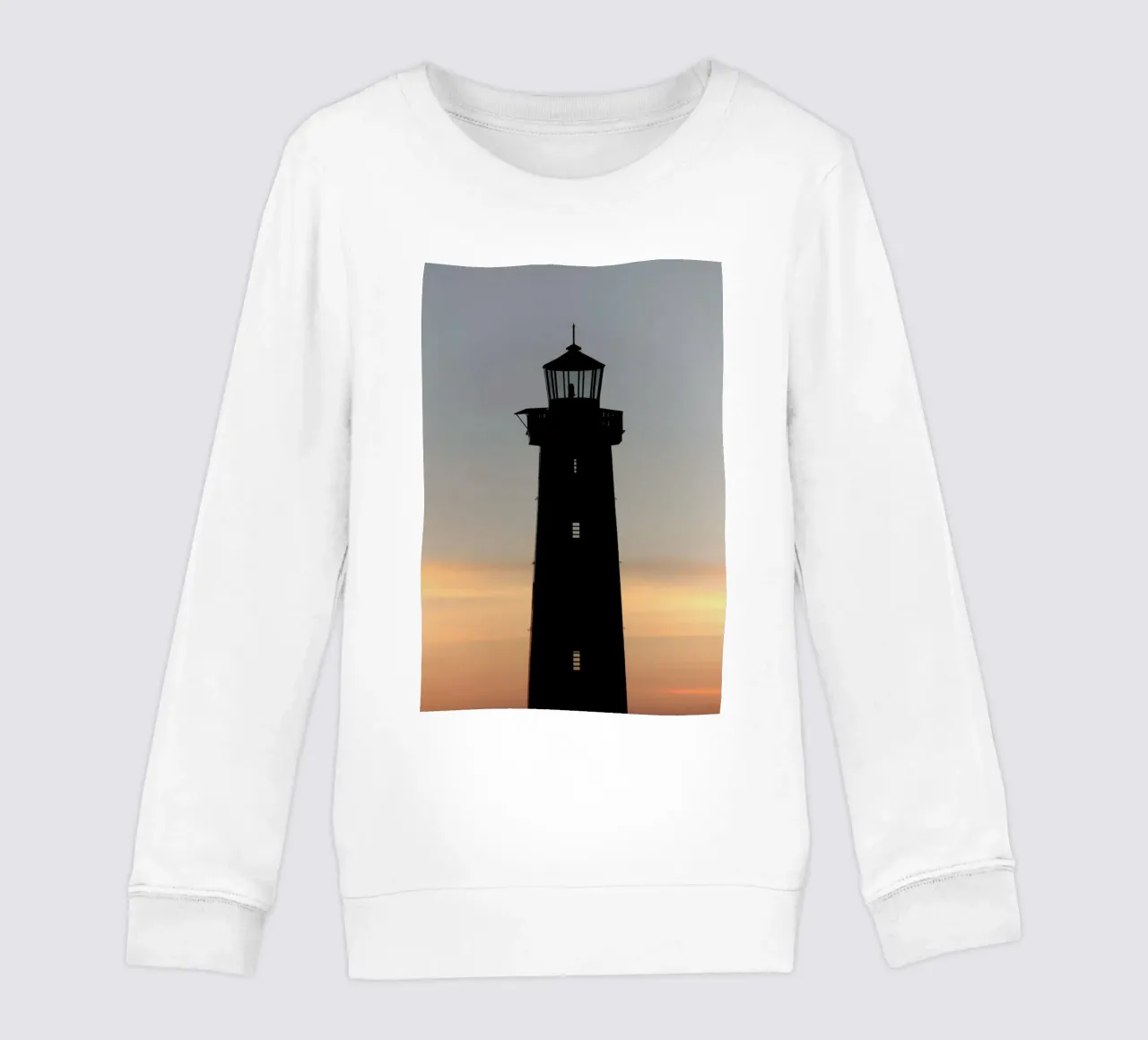 The Perfect Ocean View From The Lighthouse kids sweatshirt by Studio Nahili