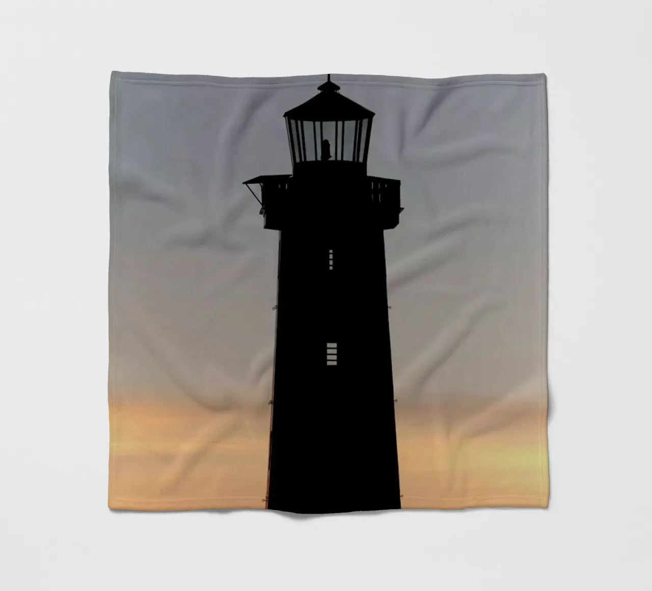 The Perfect Ocean View From The Lighthouse fleece blanket by Studio Nahili