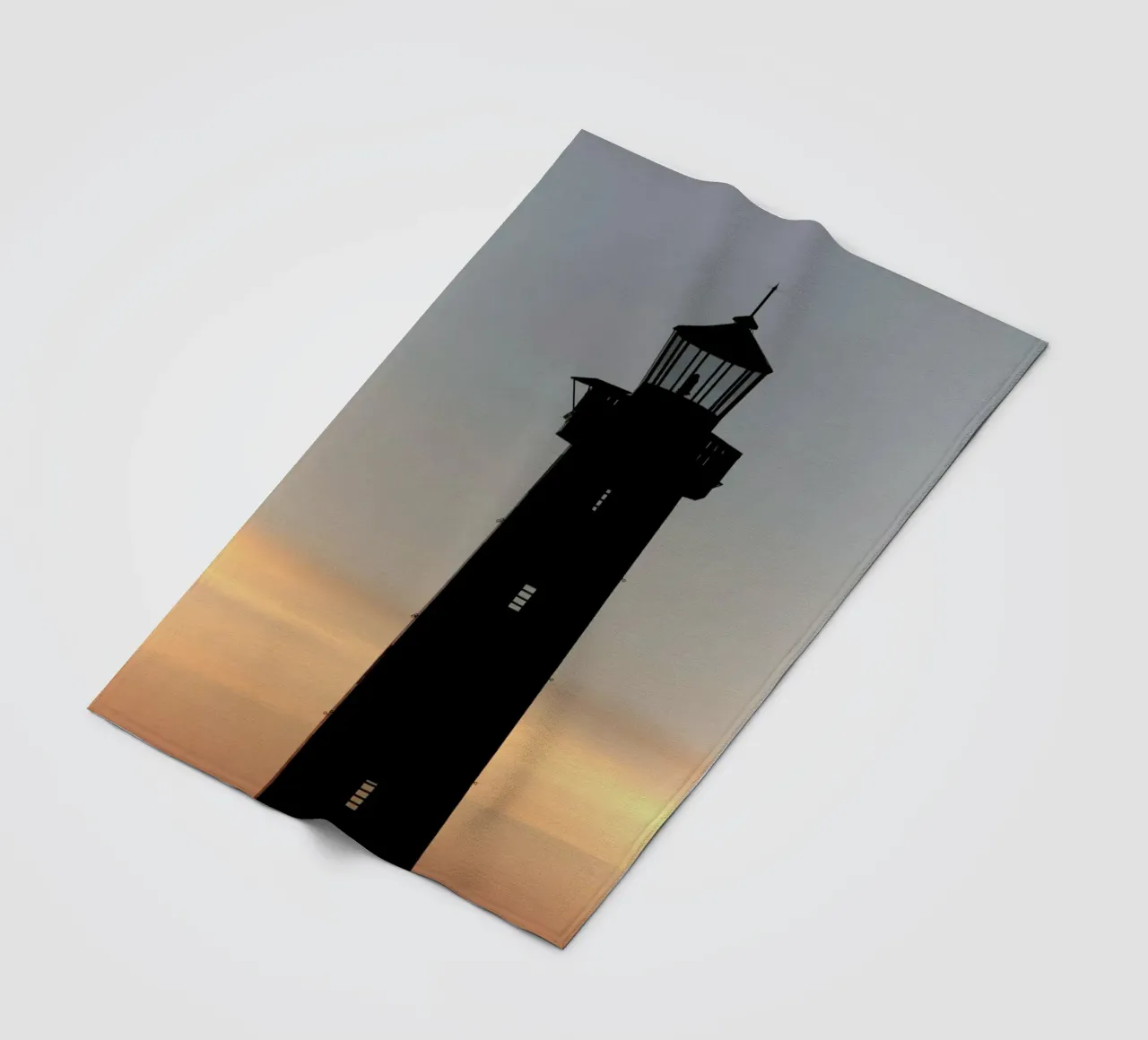 The Perfect Ocean View From The Lighthouse fleece blanket by Studio Nahili