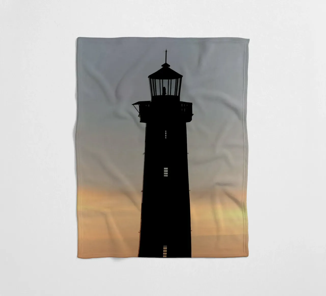 The Perfect Ocean View From The Lighthouse fleece blanket by Studio Nahili