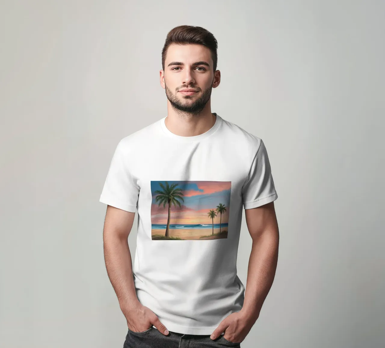 Spiaggia pastello crepuscolo t-shirt da Silk Palette