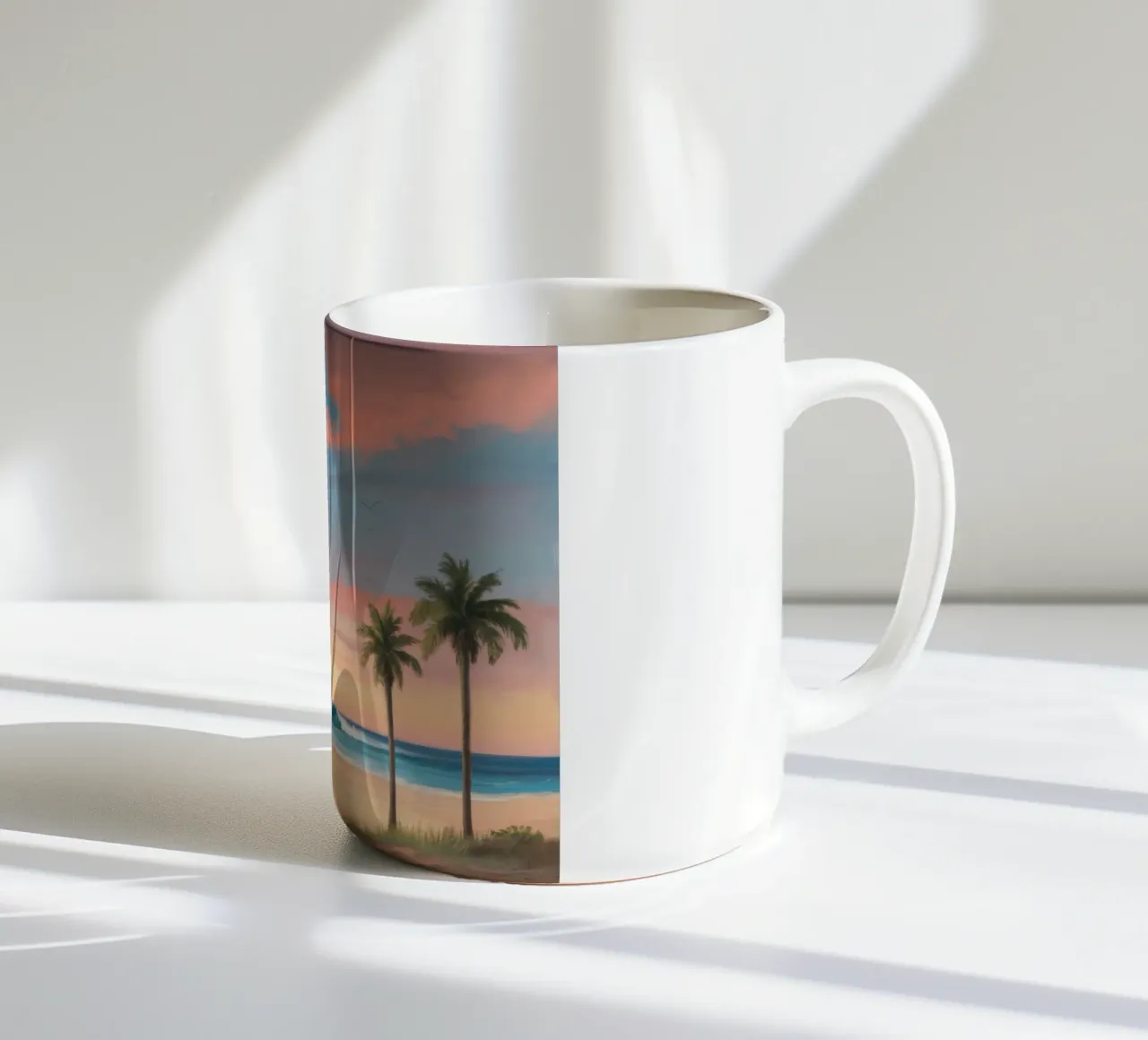 Spiaggia pastello crepuscolo tazza in ceramica da Silk Palette