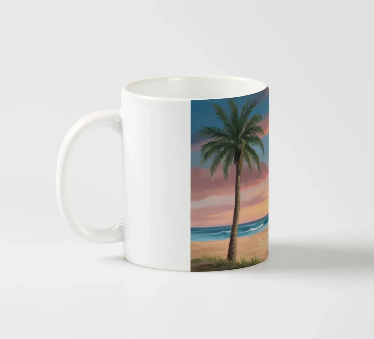 Spiaggia pastello crepuscolo tazza in ceramica da Silk Palette