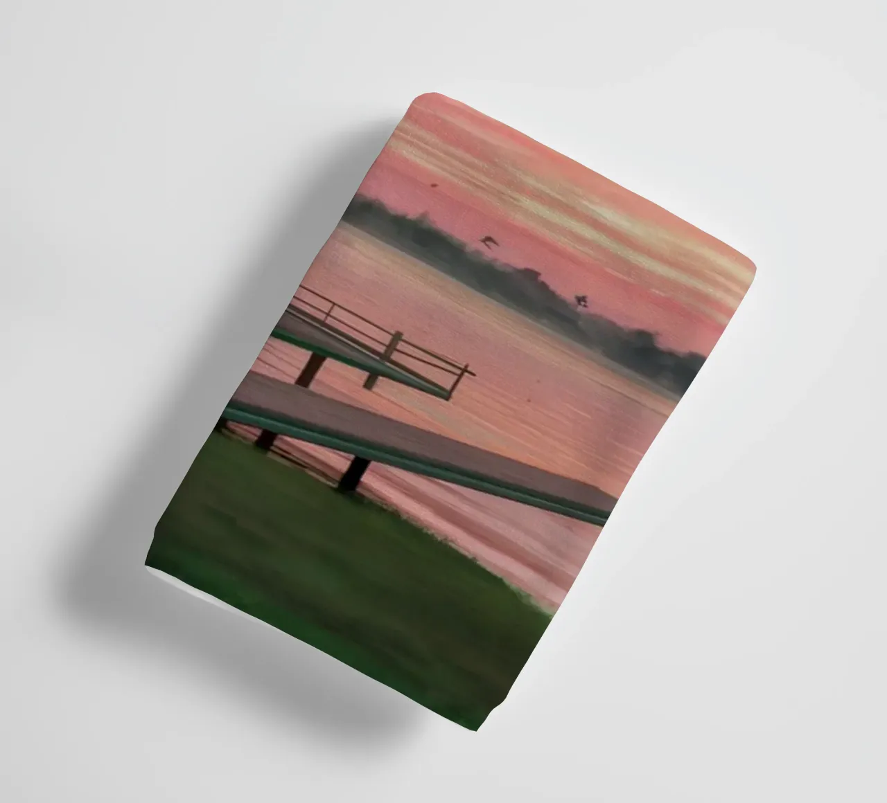Tramonto sulla laguna tropicale asciugamano da bagno da Silk Palette