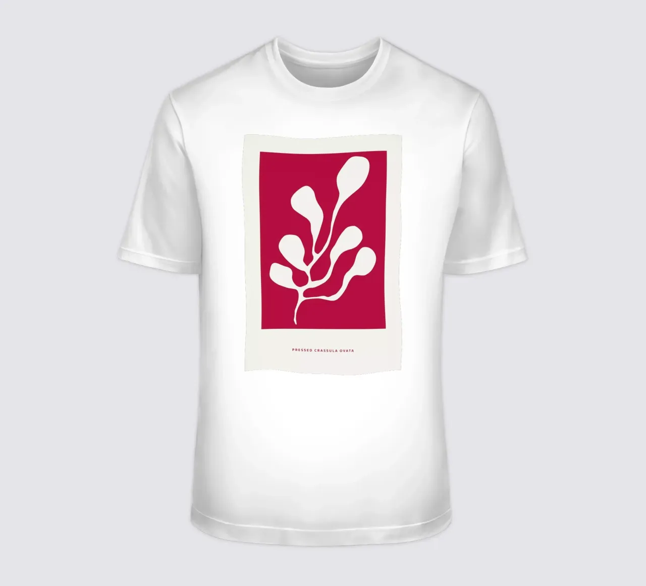 Pressed Crassula Ovata Viva Magenta t-shirt da Studio One