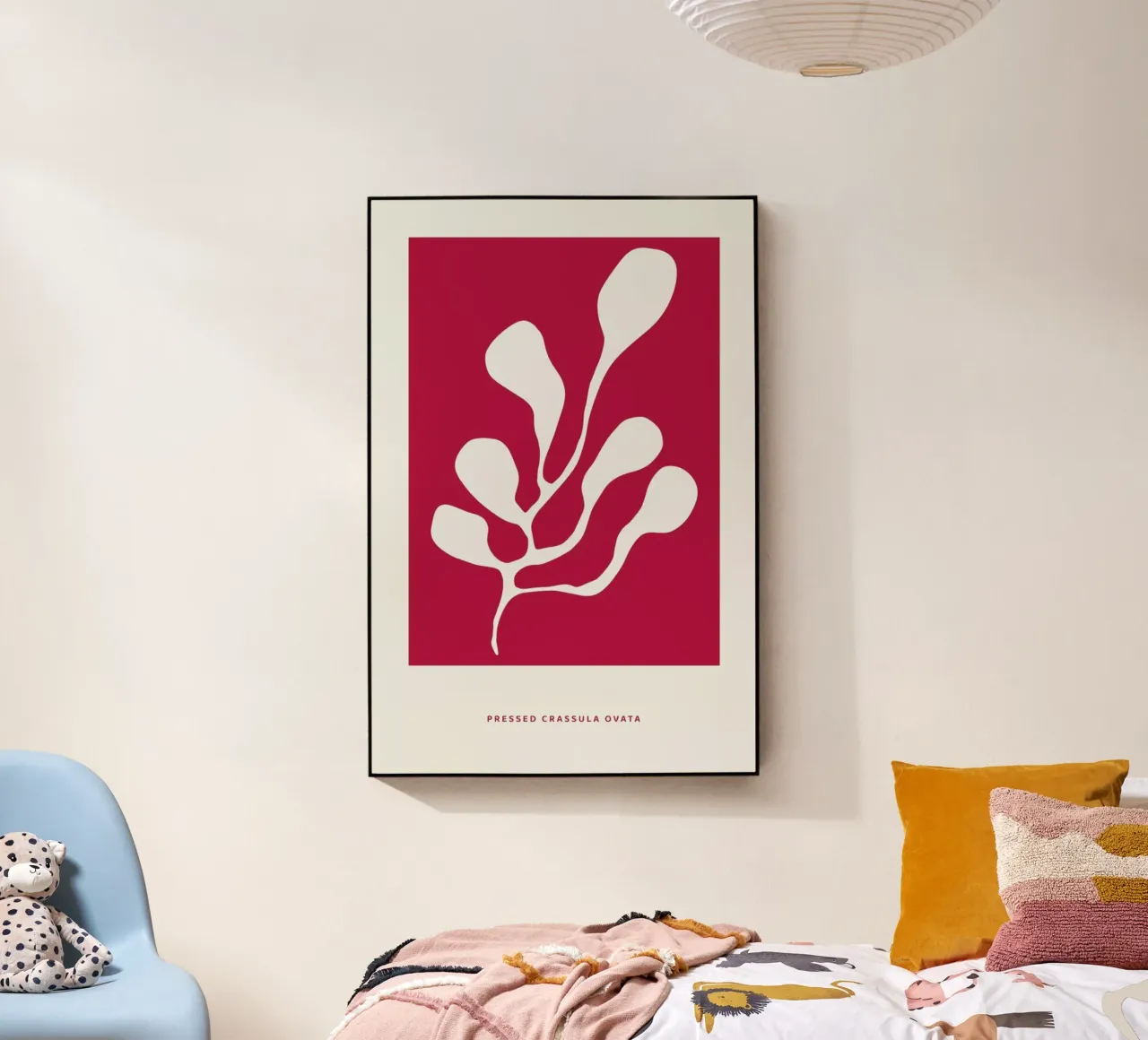 Pressed Crassula Ovata Viva Magenta plexiglass da Studio One
