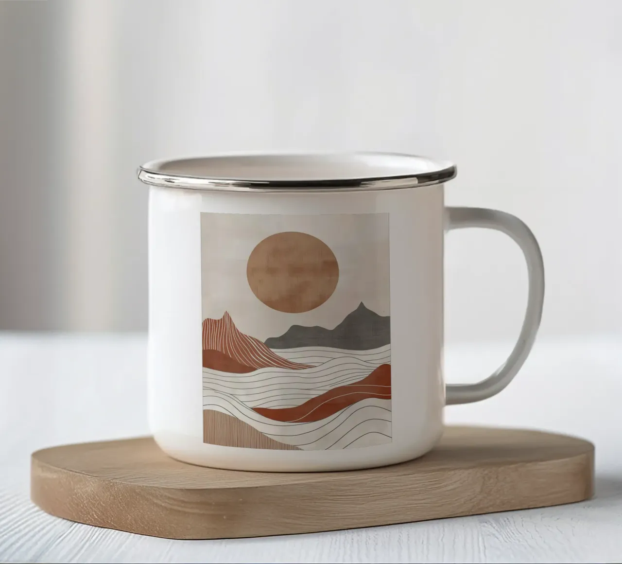 Arte da parete di Imagine tazza in smalto da Imagine