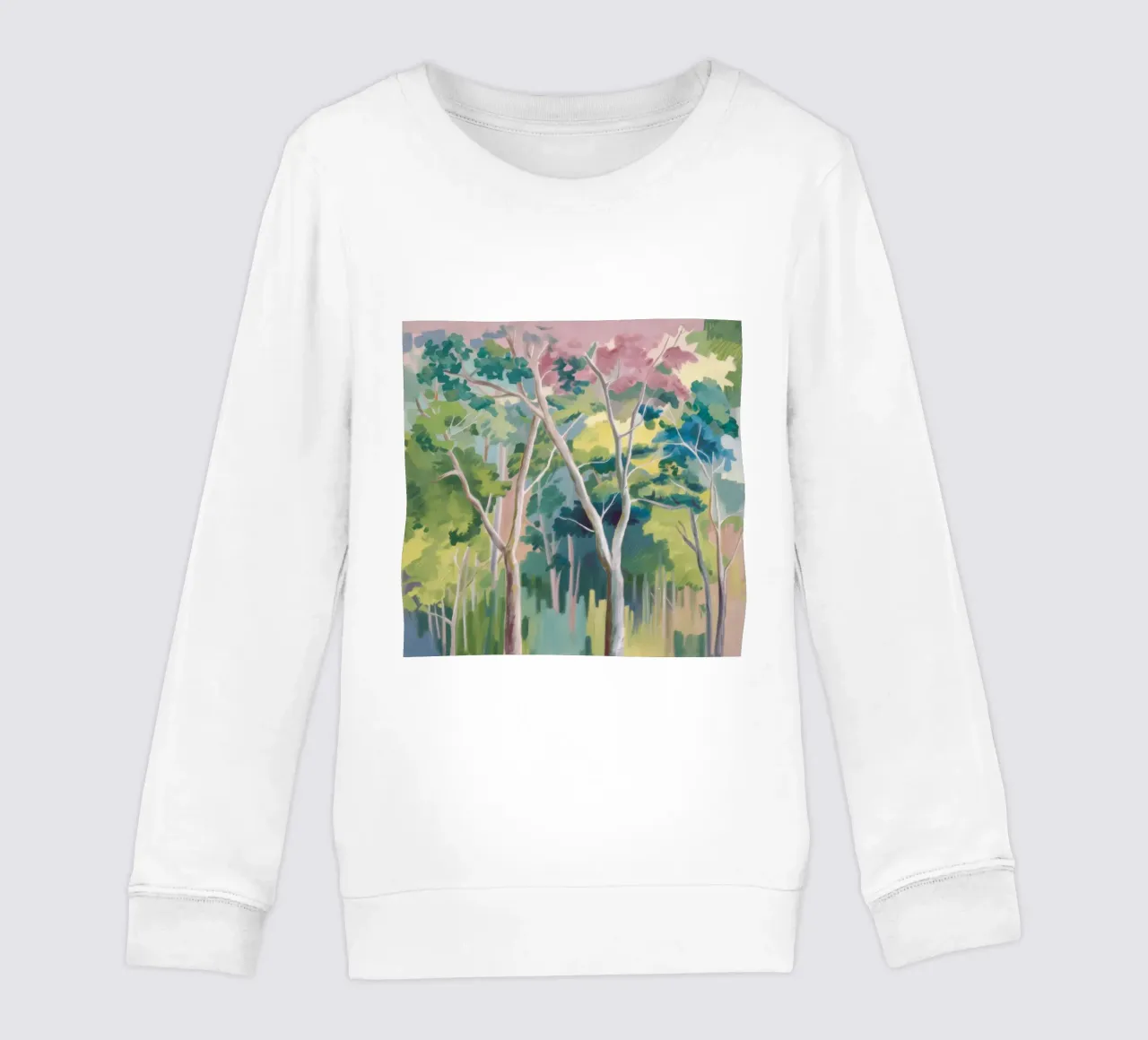 Forest's Emerald Light kids sweatshirt by Dream Spectrum
