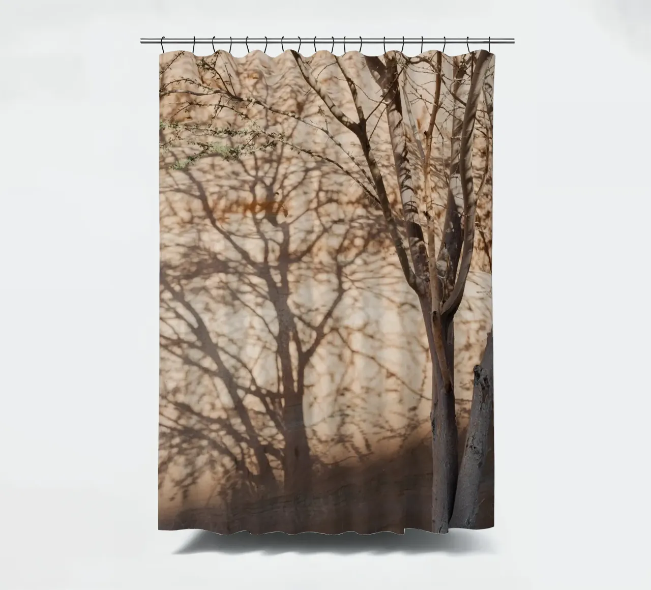 A rock, a tree and shadow tenda da doccia da photolovers